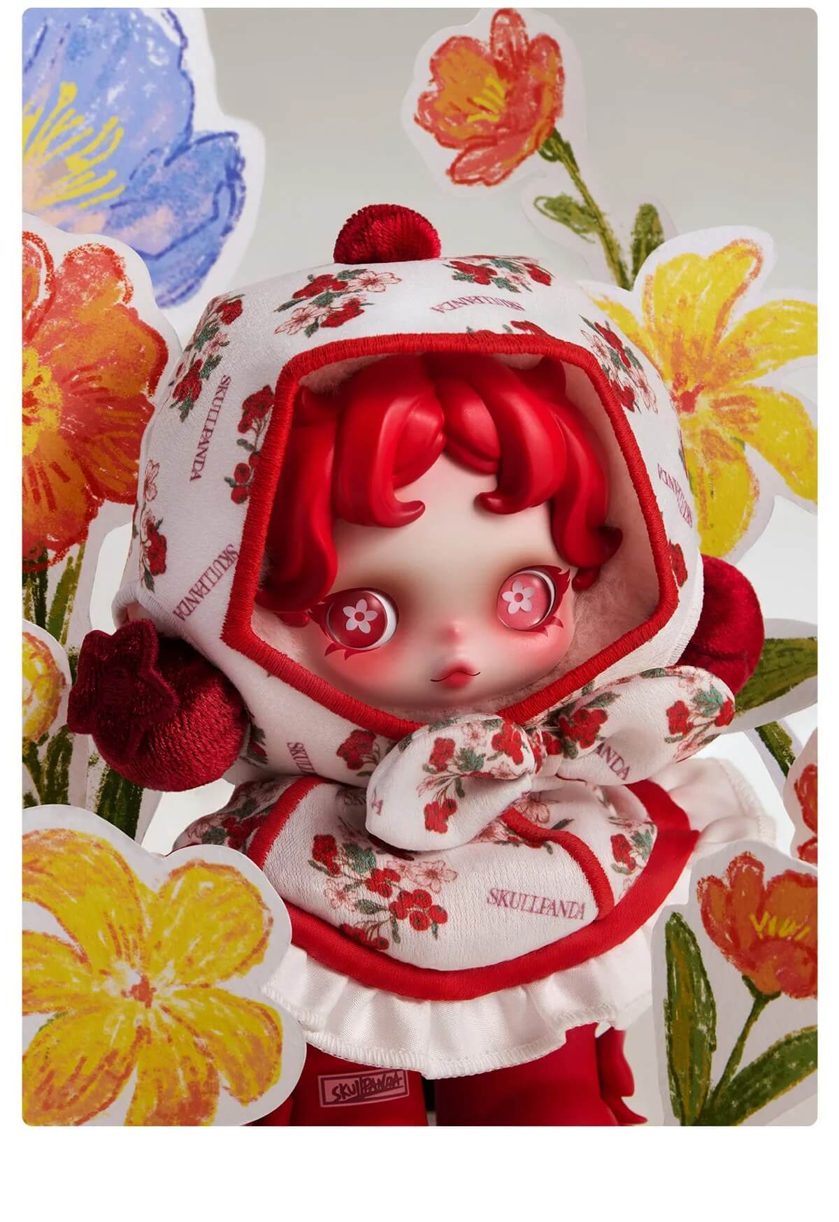 POP MART Skullpanda Amid Flowers Görsel 4
