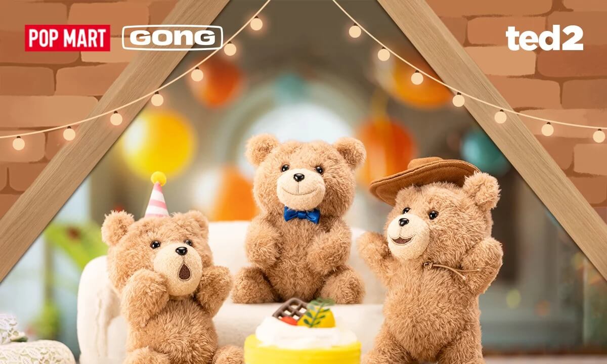 POP MART Ted2 Teddy Bear Görsel 1
