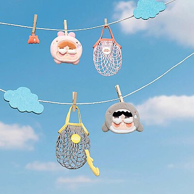 CRYBABY Cry Me an Ocean Serisi Çok Fonksiyonlu Askılı Çanta - Gri - POP MART (1)