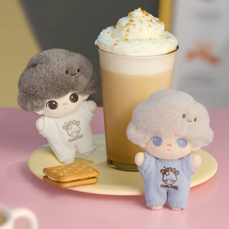 POP MART DIMOO Crush on Coffee Serisi - Yumuşak Yüzlü Peluş Charm