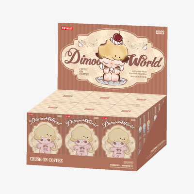 DIMOO Crush on Coffee Serisi - Yumuşak Yüzlü Peluş Charm Anahtarlık Blind Box | Sürpriz Kutu - 9