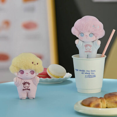 DIMOO Crush on Coffee Serisi - Yumuşak Yüzlü Peluş Charm Anahtarlık Blind Box | Sürpriz Kutu - 2