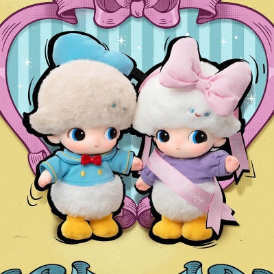 DIMOO WORLD × DISNEY Serisi - Vinyl Peluş Charm Anahtarlık Blind Box | Sürpriz Kutu - 3