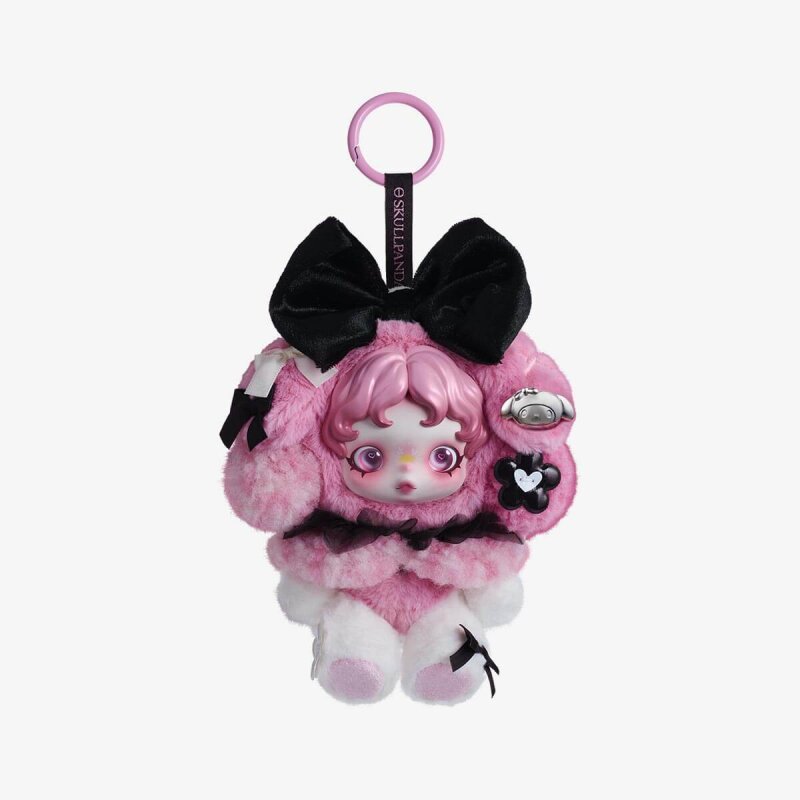 SKULLPANDA × MY MELODY 2体　　ポップマート SKULLPANDA x MY MELODY Peluş Oyuncak Charm Blind Box | Sürpriz Kutu