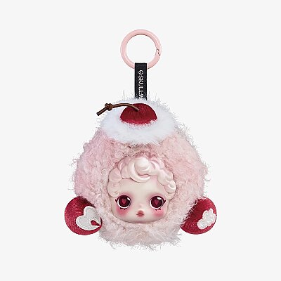 SKULLPANDA You Found Me! Serisi - Kulaklık Çantası Charm ve Anahtarlığı - Pembe - POP MART (1)