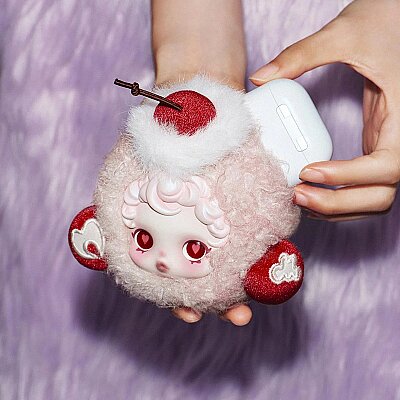 SKULLPANDA You Found Me! Serisi - Kulaklık Çantası Charm ve Anahtarlığı - Pembe - 3