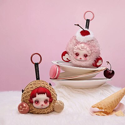 SKULLPANDA You Found Me! Serisi - Kulaklık Çantası Charm ve Anahtarlığı - Pembe - 4