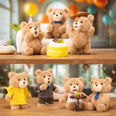 Ted2 Teddy Bear Peluş Aksiyon Oyuncağı Charm Blind Box | Sürpriz Kutu - 7