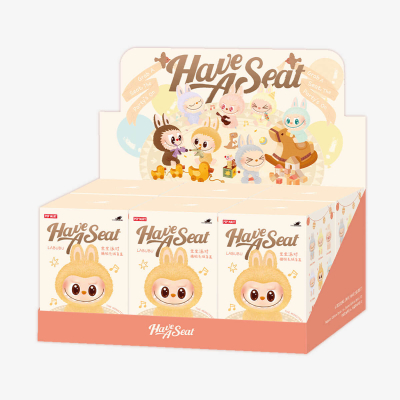 THE MONSTERS Have a Seat Series Vinil Peluş Oyuncak Charm Anahtarlık Blind Box | Sürpriz Kutu - 8