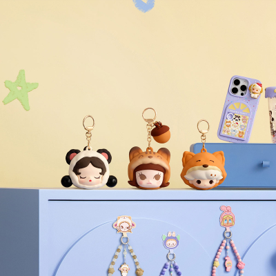 POP BEAN Pajama Party Kulaklık Çantası Charm ve Anahtarlığı Blind Box | Sürpriz Kutu - 3