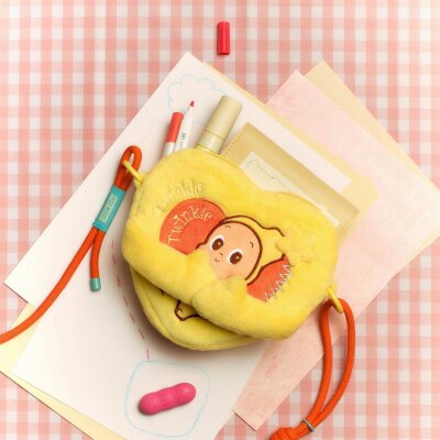 Twinkle Twinkle Crush On You Serisi - Hand-in-Hand Heart Çapraz Askılı Peluş Çanta - 2