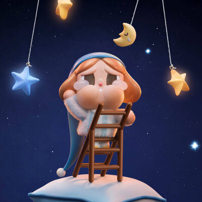 CRYBABY CRYING TO THE MOON Serisi Figür Oyuncak Blind Box | Sürpriz Kutu - 2