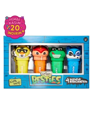 Besties Erkek Çocuk 4'lü Kokulu Highlighter Seti - Smiggle