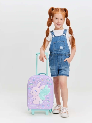 Blast Off Junior Tavşan Desenli Çekçekli Okul Çantası ve Kabin Boy Çocuk Valizi - 2