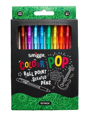 Colour Pop Ball Point 10'lu Kokulu Kalem Seti - Smiggle