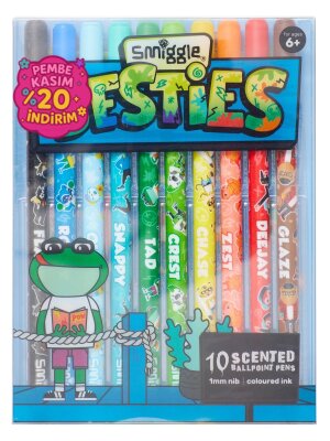 Besties Renkli Erkek Çocuk Kokulu Tükenmez Kalem Seti - Smiggle