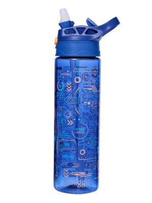 Beta BPA İçermeyen Oyun Konsolu Temalı Plastik Matara 650 ml - Lacivert - Smiggle