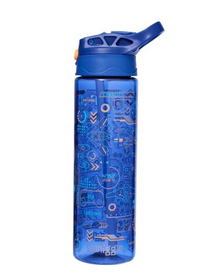 Beta BPA İçermeyen Oyun Konsolu Temalı Plastik Matara 650 ml - Lacivert - Smiggle (1)