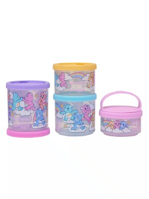 Care Bears Büyük Boy Atıştırmalık ve Saklama Kapları (4 Adet) - 3