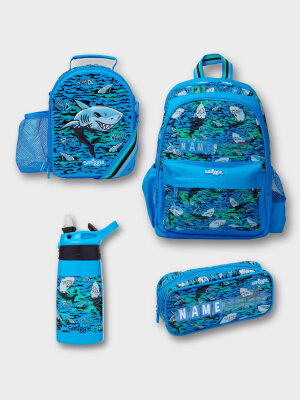 Curious Junior 4 Parça Erkek Çocuk Köpekbalığı Desenli Okul Seti - Smiggle