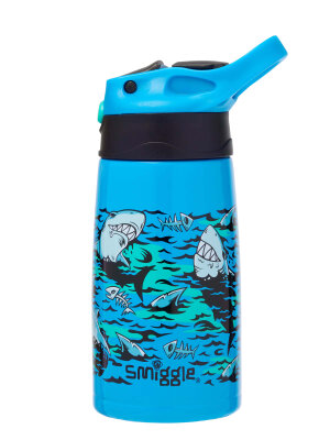 Curious Junior Köpek Balığı Desenli Paslanmaz Çelik Termos 400 ml - Smiggle (1)