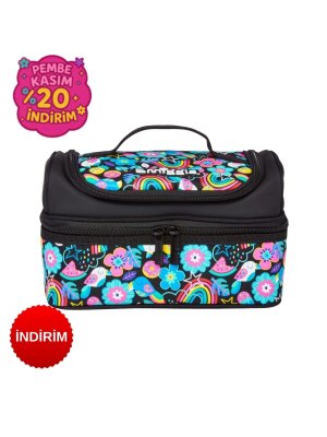 Drift Gökkuşağı Desenli 2 Katlı Kız Çocuk Beslenme Çantası - Smiggle