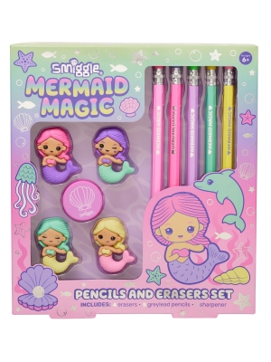 Mermaid Kurşun Kalem & Silgi Seti - 1