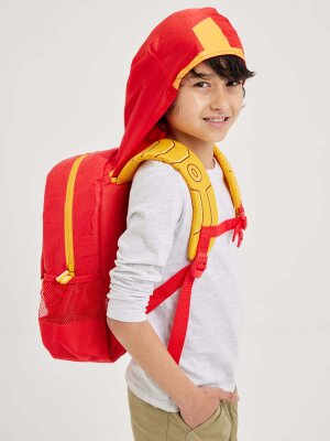 Marvel Iron Man Junior Kapüşonlu Kırmızı Sırt Çantası - 3