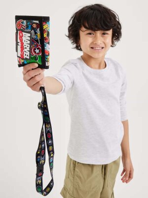 Marvel™ Karekterli Askılı Siyah Cüzdan - 4