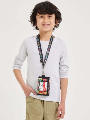 Marvel™ Karekterli Askılı Siyah Cüzdan - 5