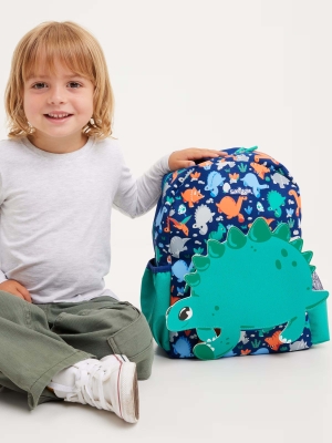 Out & About Junior Dinozor Karakterli Kapüşonlu Sırt Çantası - 1
