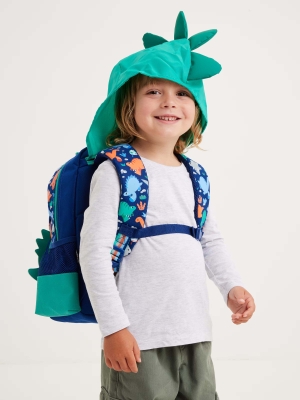 Out & About Junior Dinozor Karakterli Kapüşonlu Sırt Çantası - 5