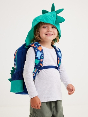 Out & About Junior Dinozor Karakterli Kapüşonlu Sırt Çantası - 6