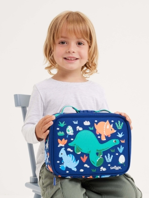 Out & About Junior Minik Kare Dinozor Desenli Beslenme Çantası 