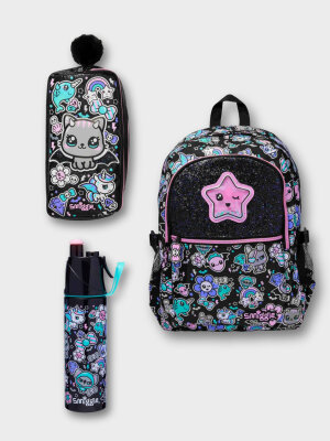 Trailblazer 3 Parça Kız Çocuk Siyah Okul Seti - Smiggle