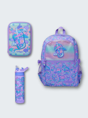 Trailblazer 3 Parça Kız Çocuk Lila Okul Seti - Smiggle