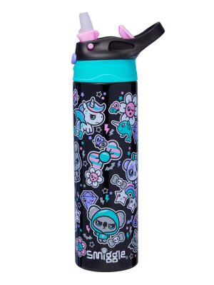 Trailblazer Ayıcık Temalı Paslanmaz Çelik Matara 520ML – Siyah - 2