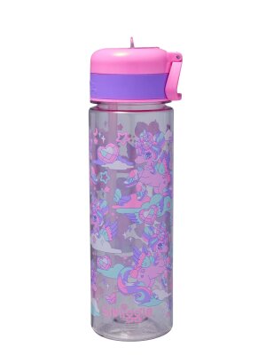 Trailblazer BPA İçermeyen Unicorn Temalı Plastik Matara 650ML – Pembe - 1