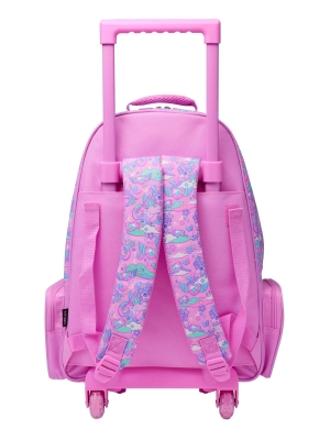 Trailblazer Klasik Çekçekli Unicorn Desenli Işıklı Tekerlekli Okul Çantası - 5