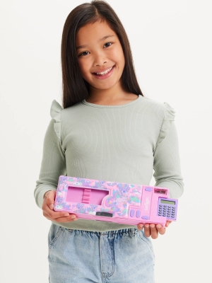 Trailbalzer Unicorn Desenli Pop Out Hesap Makineli Kalem Kutusu - 2