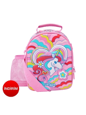 Wild Side Unicorn Desenli Askılı Kız Çocuk Beslenme Çantası - 1