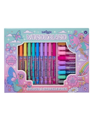 Wonderland Kolulu Keçeli Kalem & Parlak Yapıştırıcı Seti - 1